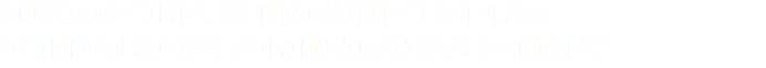análisis e implementación de sistemas de información administrativa y contable